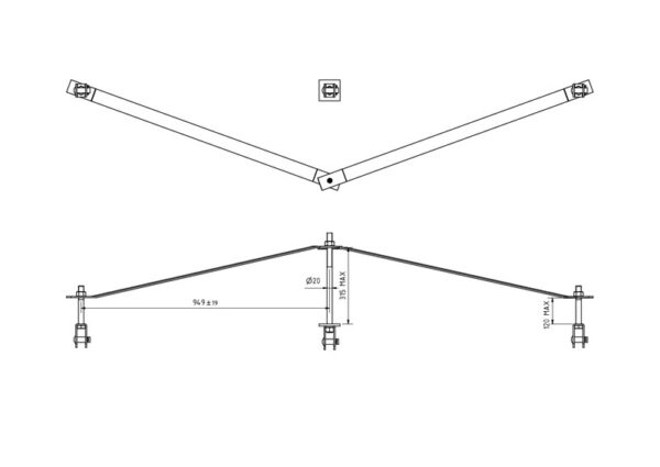 Kiinnityssarja 1-pylv. PO - Image 2