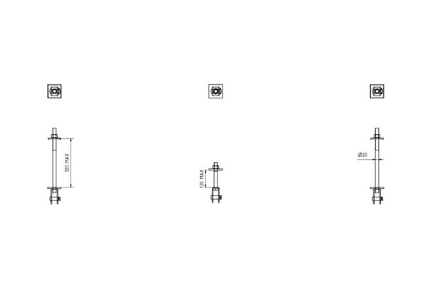 Kiinnityssarja 2-pylv. PO - Image 3