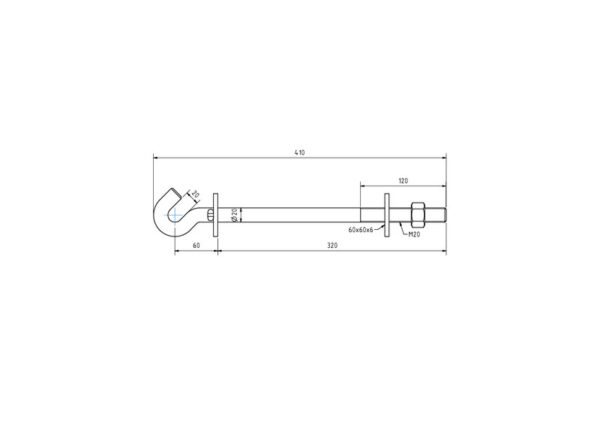 Kannatuskoukku RKKSP-320 estopienalla - Image 2